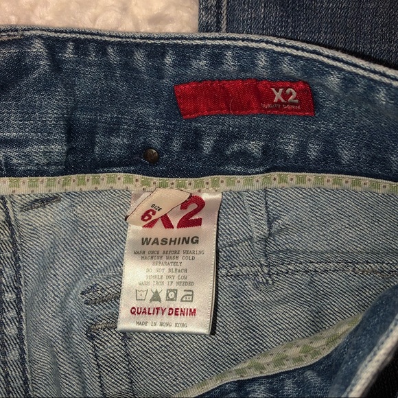 Old School Express Wide Leg Flare Jeans Size 6 - Picture 3 of 6